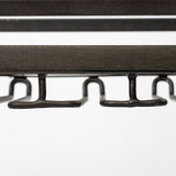 Chriselle Black Metal And Glass Two Tier Bar Cart from Mercana - Luna Furniture