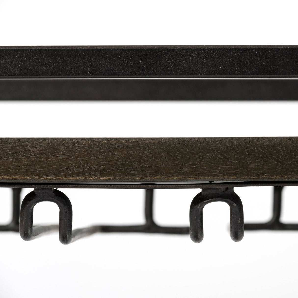 Chriselle Black Metal And Glass Two Tier Bar Cart from Mercana - Luna Furniture