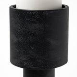 Bolton I 3.9L x 3.9W x 10.6H Black Metal Table Candle Holders from Mercana - Luna Furniture