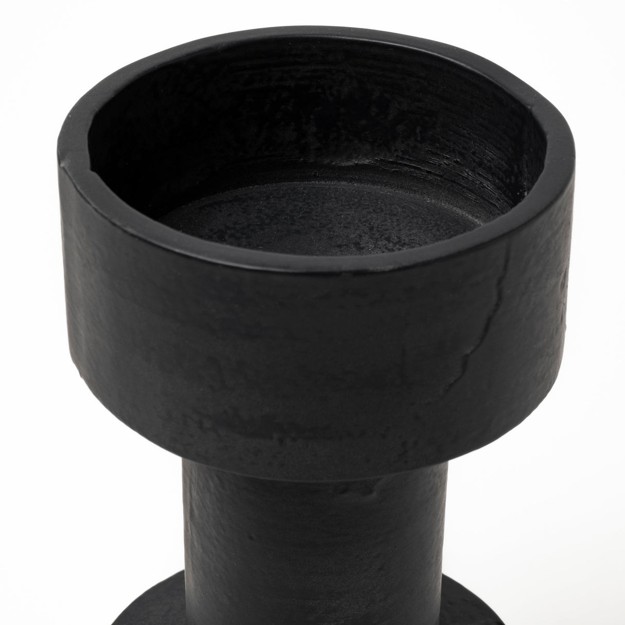 Bolton I 3.9L x 3.9W x 10.6H Black Metal Table Candle Holders from Mercana - Luna Furniture