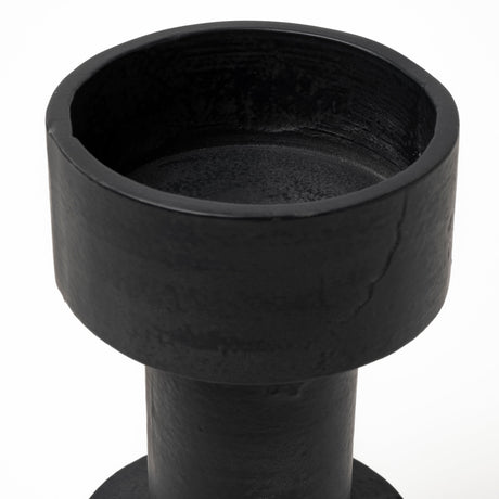 Bolton I 3.9L x 3.9W x 10.6H Black Metal Table Candle Holders from Mercana - Luna Furniture