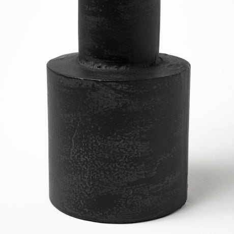 Bolton I 3.9L x 3.9W x 10.6H Black Metal Table Candle Holders from Mercana - Luna Furniture