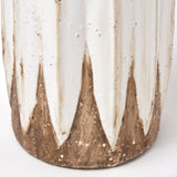 Sisko II Tall Rustic Brown White Ceramic Vase from Mercana - Luna Furniture