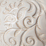 Jadiza II Medium White Glaze Floral Pattern Vase from Mercana - Luna Furniture