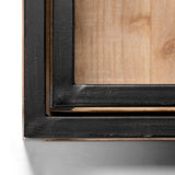 Ross Set of 2 Natural Wood W/ Black Metal Nesting Trays from Mercana - Luna Furniture