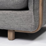 Roy I 84" Castlerock Gray Upholstered Three Seater Sofa from Mercana - Luna Furniture
