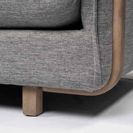 Roy I 84" Castlerock Gray Upholstered Three Seater Sofa from Mercana - Luna Furniture