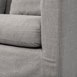 Denly I 69 X 38.25 X 34.5 Flint Gray Slipcover Two Seater Sofa from Mercana - Luna Furniture