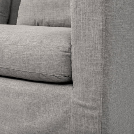 Denly I 69 X 38.25 X 34.5 Flint Gray Slipcover Two Seater Sofa from Mercana - Luna Furniture