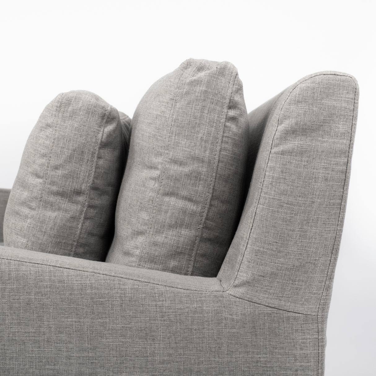 Denly I 69 X 38.25 X 34.5 Flint Gray Slipcover Two Seater Sofa from Mercana - Luna Furniture