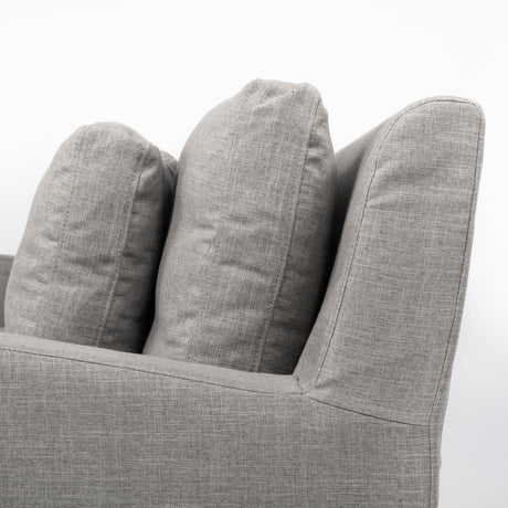 Denly I 69 X 38.25 X 34.5 Flint Gray Slipcover Two Seater Sofa from Mercana - Luna Furniture