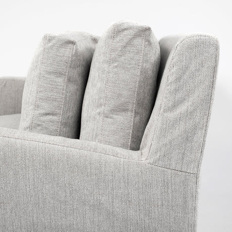 Denly I 69 X 38.25 X 34.5 Frost Gray Slipcover Two Seater Sofa from Mercana - Luna Furniture
