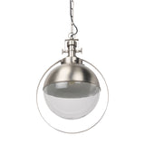 Leighton 15.0L x 15.0W x 20.0H Antique Nickel Pendant Light from Mercana - Luna Furniture