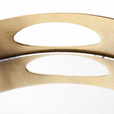 Serkis 15L x 15W Gold Metal Mirrored Base Round Tray from Mercana - Luna Furniture