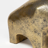 Tauro I 9L x 4W Gold Cast Aluminum Raging Bull from Mercana - Luna Furniture
