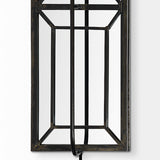 Noah 12.2x55 Black Metal w/White Fabric Shade Rectangular Wall Sconce from Mercana - Luna Furniture