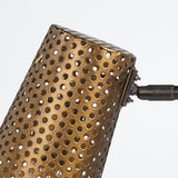 Wesley II (22.4"H) Gold/Black Perforated Metal Shade Table Lamp from Mercana - Luna Furniture