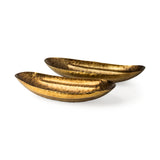 Karmen (Set of 2) Gold Hammered Oversized Bowls from Mercana - Luna Furniture