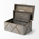Niobe (Set of 2) 16L x 11W Gray Wooden Nesting Boxes from Mercana - Luna Furniture