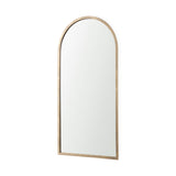 Giovanna 23.6L x 1.2W x 48.8H Gold Metal Frame Rounded Arch Vanity Mirror from Mercana - Luna Furniture