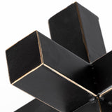 Abel (Large) 9L x 9W Black Metal Jack W/ Gold Accents from Mercana - Luna Furniture
