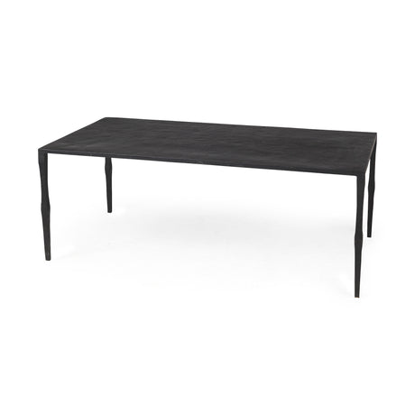 Timothy 42.0 X 22.0 X 15.5 Ebony Black Iron Coffee Table from Mercana - Luna Furniture