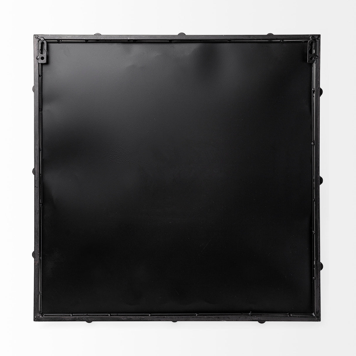 Christa 22L x 22W Black Metal Mirrored Base Square Tray from Mercana - Luna Furniture