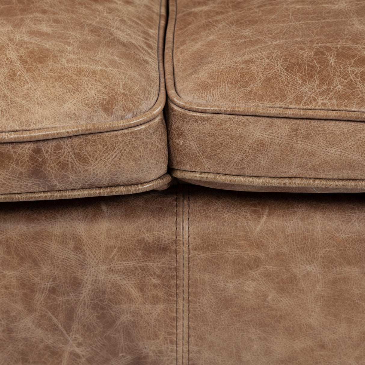Cobain I 84" Brown Leather Two Seater Sofa from Mercana - Luna Furniture