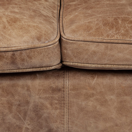 Cobain I 84" Brown Leather Two Seater Sofa from Mercana - Luna Furniture