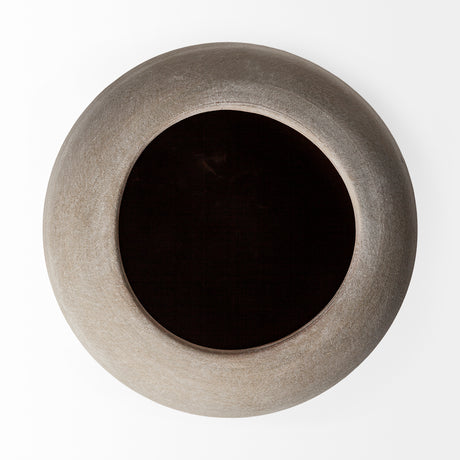 Cove Grey/Brown Ceramic Vase from Mercana - Luna Furniture