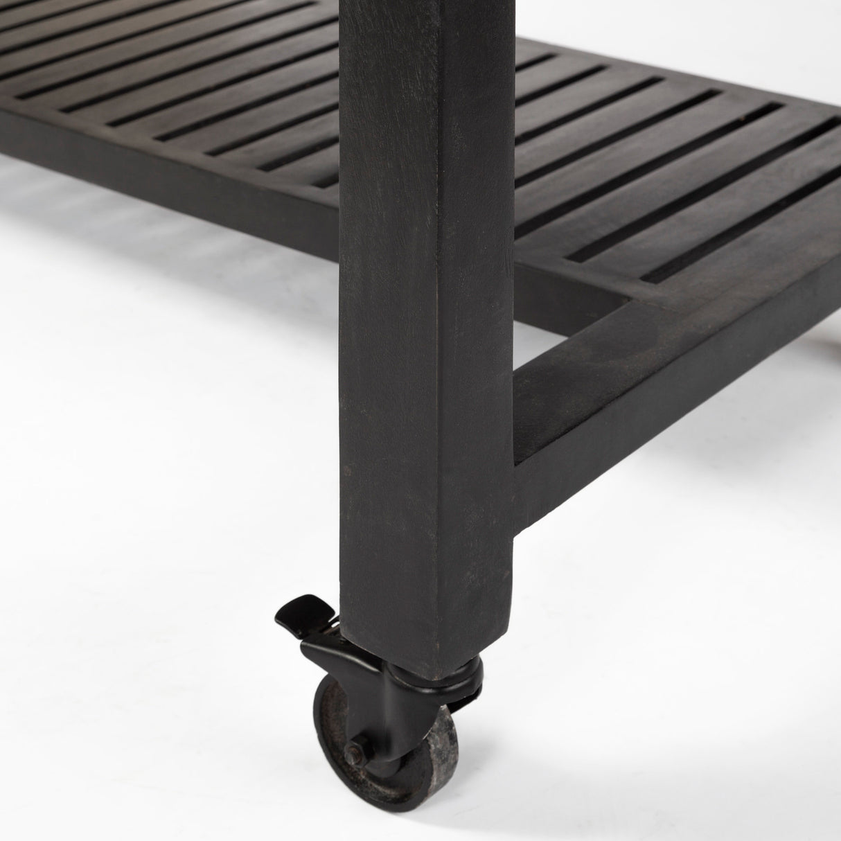 Columbia 62L x 28W x 36H Black Wooden Kitchen Island from Mercana - Luna Furniture