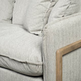 Roy I 84" Frost Gray Upholstered Three Seater Sofa from Mercana - Luna Furniture