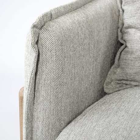 Roy I 84" Frost Gray Upholstered Three Seater Sofa from Mercana - Luna Furniture