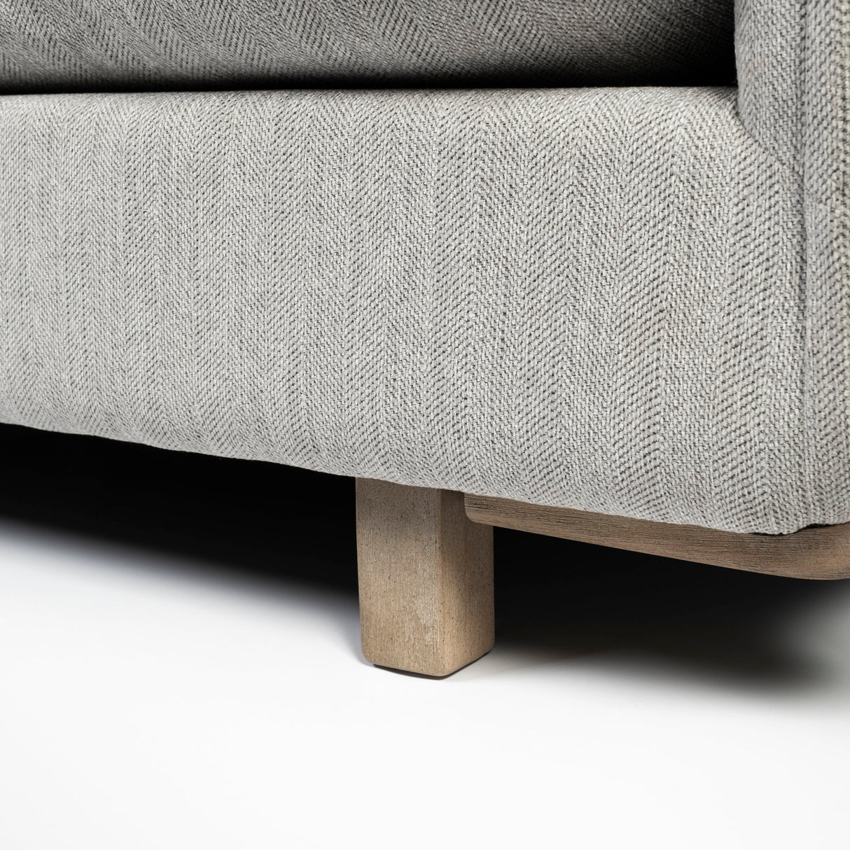 Roy I 84" Frost Gray Upholstered Three Seater Sofa from Mercana - Luna Furniture