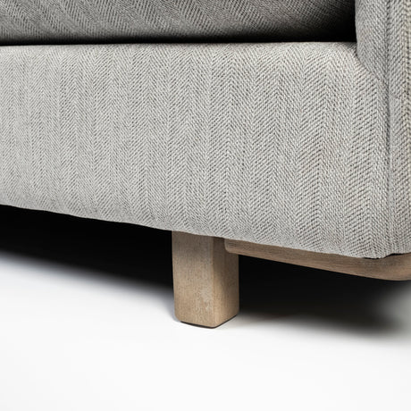 Roy I 84" Frost Gray Upholstered Three Seater Sofa from Mercana - Luna Furniture