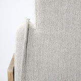 Roy II Frost Gray Upholstered and Brown Wood Frame Arm Chair from Mercana - Luna Furniture