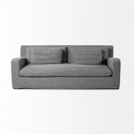 Denly II 92" Casterock Gray Slipcover Three Seater Sofa from Mercana - Luna Furniture