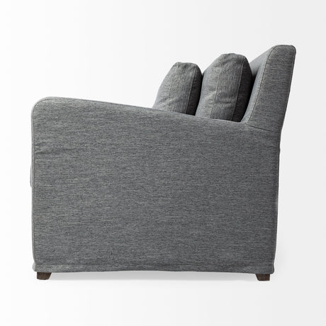 Denly II 92" Casterock Gray Slipcover Three Seater Sofa from Mercana - Luna Furniture