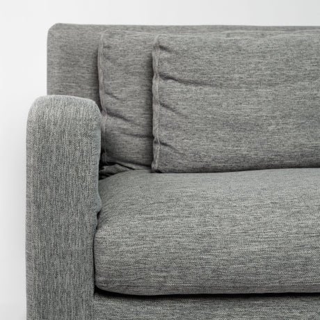 Denly II 92" Casterock Gray Slipcover Three Seater Sofa from Mercana - Luna Furniture
