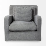 Denly III 38 X 38.25 X 34.5 Castlerock Gray Slipcover Upholstered Arm Chair from Mercana - Luna Furniture