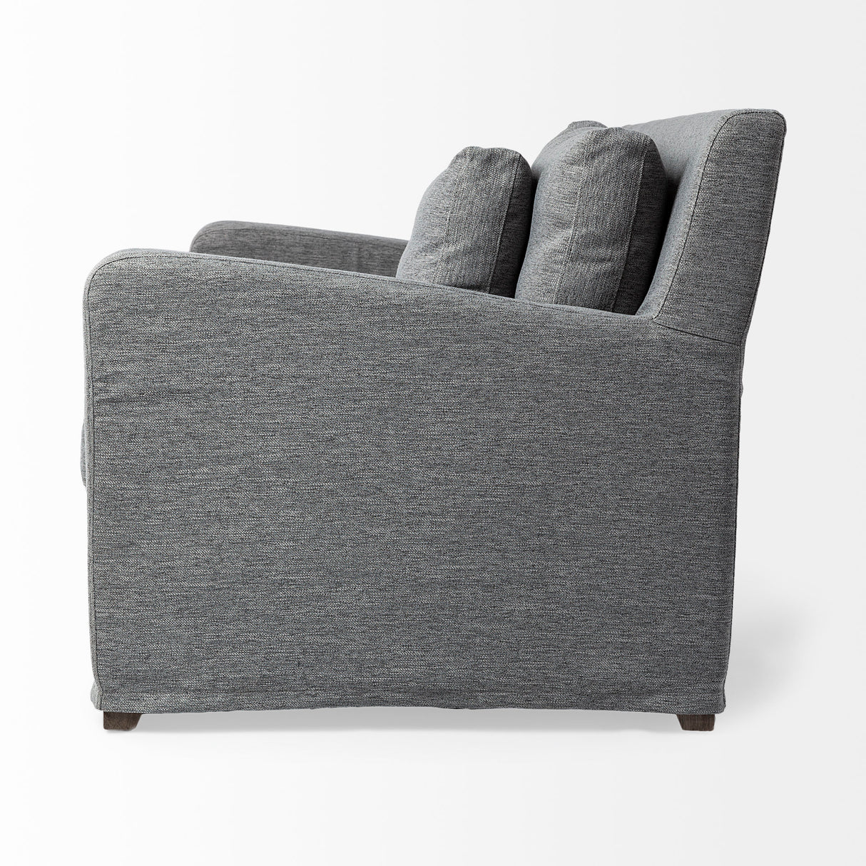 Denly III 38 X 38.25 X 34.5 Castlerock Gray Slipcover Upholstered Arm Chair from Mercana - Luna Furniture