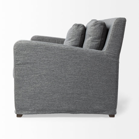 Denly III 38 X 38.25 X 34.5 Castlerock Gray Slipcover Upholstered Arm Chair from Mercana - Luna Furniture