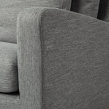 Denly III 38 X 38.25 X 34.5 Castlerock Gray Slipcover Upholstered Arm Chair from Mercana - Luna Furniture