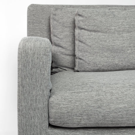 Denly III 38 X 38.25 X 34.5 Castlerock Gray Slipcover Upholstered Arm Chair from Mercana - Luna Furniture