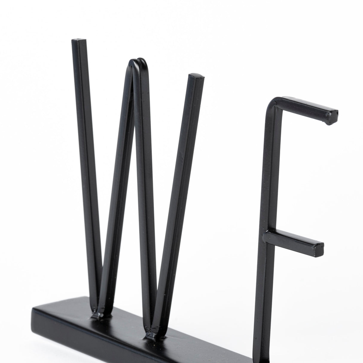 Welcome 24L x 1W Black Metal Sign from Mercana - Luna Furniture