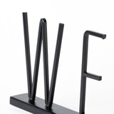 Welcome 24L x 1W Black Metal Sign from Mercana - Luna Furniture