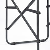 Direttore Black Iron Frame Black Leather Dining Chair from Mercana - Luna Furniture