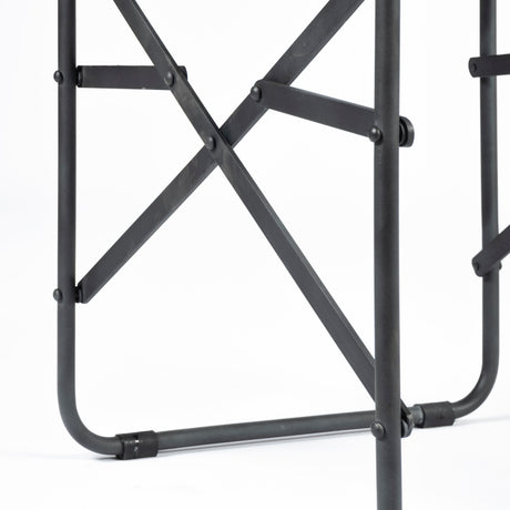 Direttore Black Iron Frame Black Leather Dining Chair from Mercana - Luna Furniture