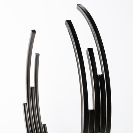 Taj (Large) 21L x 3W Black Broken Halo Decorative Object from Mercana - Luna Furniture