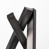 Bastian (Large) 9L x 8W Black Metal Abstract Object from Mercana - Luna Furniture